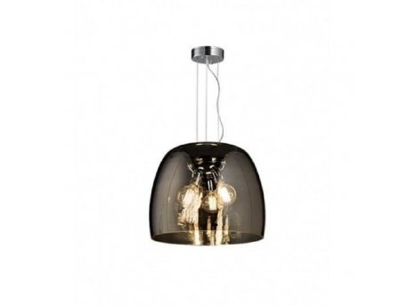 LUNA 64 VISILICA 3*E27 SMOKED GLASS