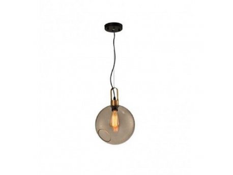 RUSTIK 89 VISILICA 1*E27 GOLD/COGNAC GLASS