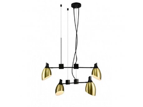 LUNA 111 LUSTER 4*E14 GOLD/BLACK