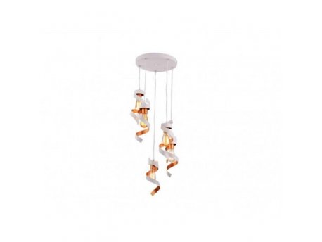 VESTA 177 LUSTER 5*E27 white/gold