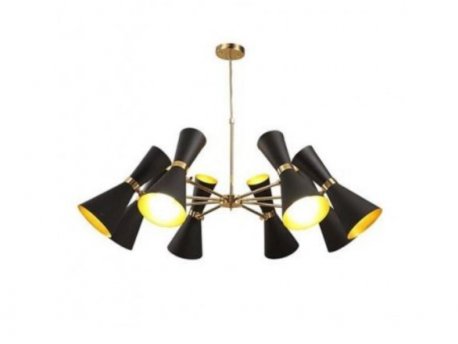 VESTA 230 LUSTER 8*E14 BLACK/GOLD