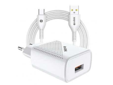 S-LINK Punjač za telefon Type C SL-EC40T (Beli)