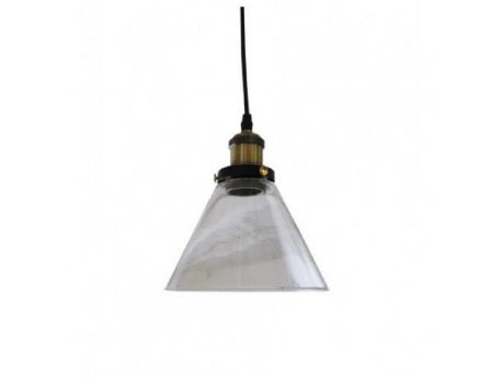 RUSTIK 84 VISLICA 1*E27 GOLD/CLEAR GLASS