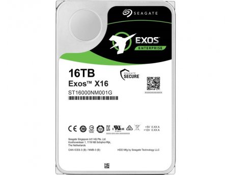 SEAGATE 16TB 3.5'' SATA III 256MB 7200rpm ST16000NM001G Exos X16 HDD