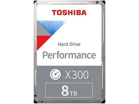 TOSHIBA 8TB 3.5'' SATA III 256MB 7.200rpm HDWR180XZSTA X300 series