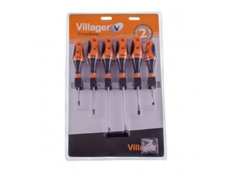 VILLAGER Set odvijača 6 kom blister 008309