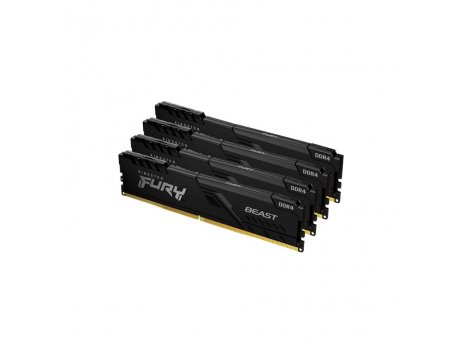 KINGSTON DIMM DDR4 128GB (4x32GB kit) 3200MHz KF432C16BBK4/128 Fury Beast Black