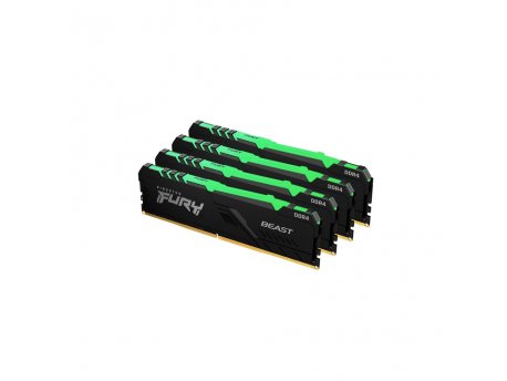 KINGSTON DIMM DDR4 128GB (4x32GB kit) 3200MHz KF432C16BBAK4/128 Fury Beast RGB