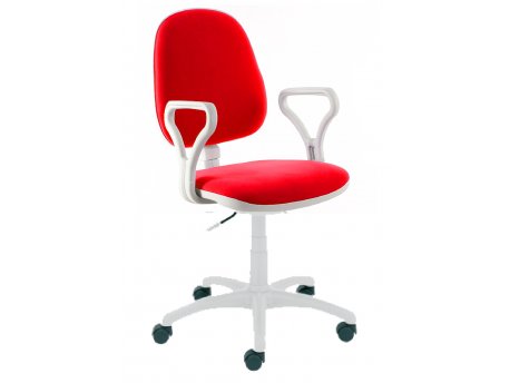 NOWY STYL Stolica REGAL WHITE TS02 GTP4P M04 crvena