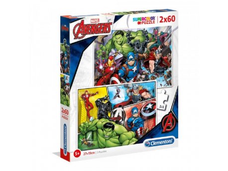 CLEMENTONI PUZZLE 2X60 AVENGERS - 2019