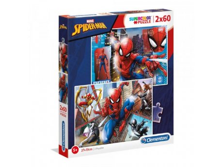 CLEMENTONI PUZZLE 2X60 SPIDER-MAN