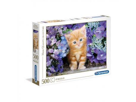CLEMENTONI PUZZLE 500 GATTINO ROSSO HQC