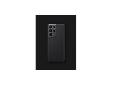 SAMSUNG SAMSUNG kožna ledja S21+ CRNA