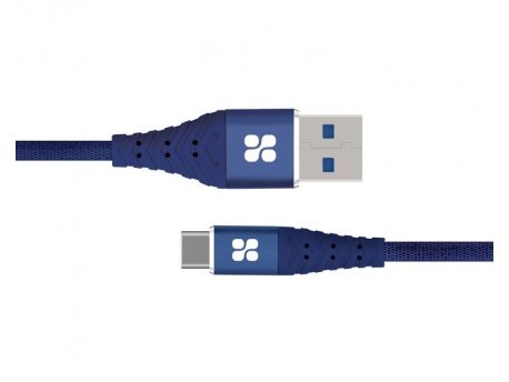 PROMATE NerveLink-c kabl sa 3A izlazom za punjenje USB-C to USB Type-A plavi