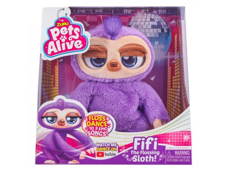 ZURU Pets Alive Fiffy interaktivni razigrani lenjivac