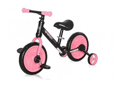 LORELLI BERTONI BALANCE BIKE ENERGY 2 in1 BLACK&PINK