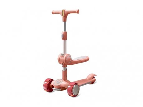 HOT MOM TROTINET SA SEDISTEM - PINK
