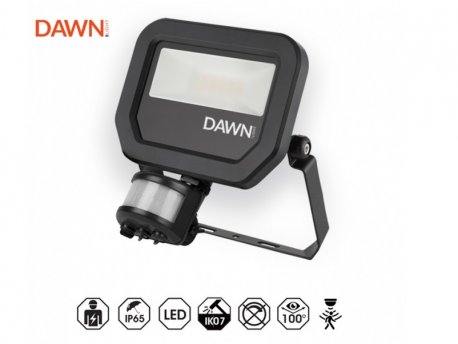 DAWN LED REFLEKTOR SENZOR BR-FL20W-02 PIR 4000K 2200lm 100° IP65