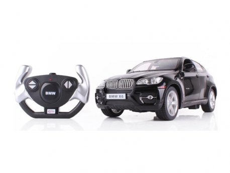 RASTAR Igračka RC automobil BMW X6 1:14 (crni, crveni)