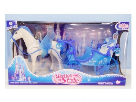 HK MINI Igračka kočija za princeze, plava
