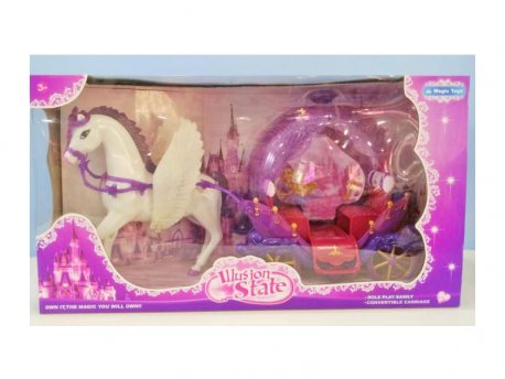HK MINI Igračka kočija za princeze, roze