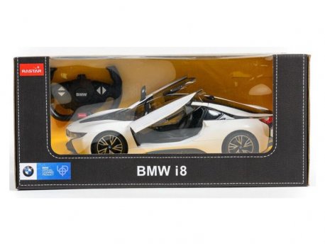 RASTAR RC BMW i8 1:14 (beli, crni)