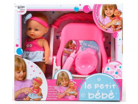 LOKO TOYS Lutka beba sa sedištem, 29cm