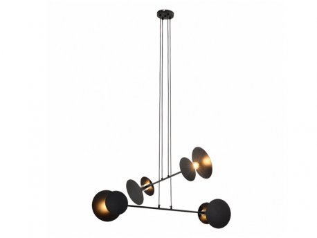 VESTA 411 LUSTER 4*E27 MAT CRNA