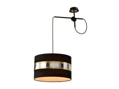 VESTA 415 LUSTER 1*E27 CRNA/SILVER