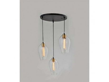 LUNA 79 VISILICA 3*E27 COGNAC GLASS
