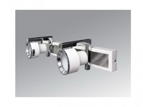 VESTA 157 SPOT 2*GU10 MAT BELA/CHROME