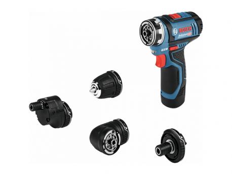 BOSCH Akumulatorska bušilica-odvrtač GSR 12V-15 FC, dodatak GFA 12-B, 06019F6001