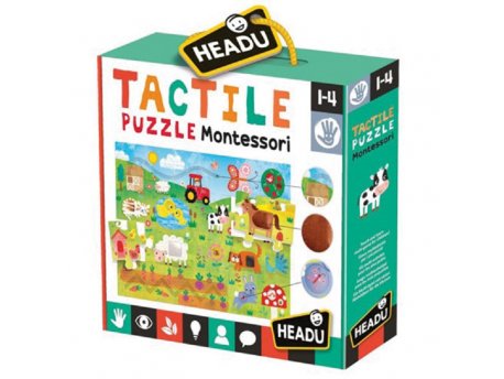 HEADU Montesori taktilna slagalica Farma