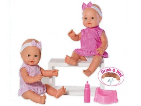 LOKO TOYS Lutka beba koja pije i piški, 40cm