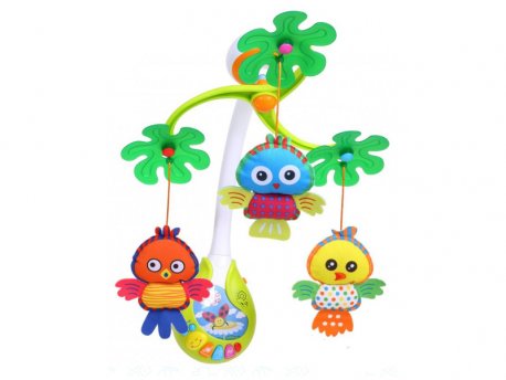 BIBA TOYS Vrteška za bebe, sova