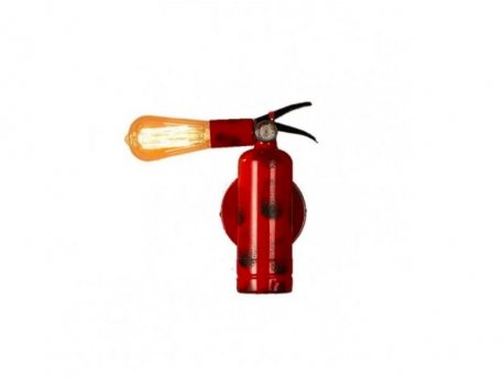 RUSTIK 129 ZIDNA LAMPA 1*E27 RED