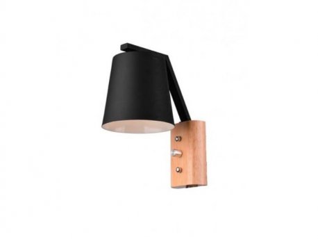 RUSTIK 122 ZIDNA LAMPA 1*E27 BLACK