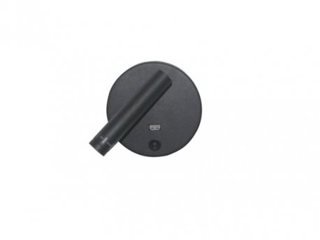 BBLINK LED SVETILJKA JM-060 ZIDNA CRNA 3W 3000K + USB 5V 2A