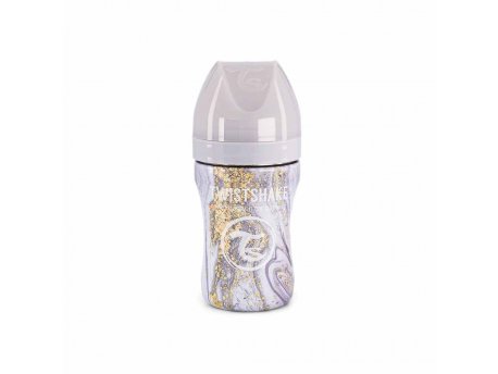 TWISTSHAKE ANTI-COLIC FLAŠICA / NERDJAJUĆI ČELIK 260ML MARBLE GREY