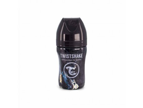 TWISTSHAKE ANTI-COLIC FLAŠICA / NERDJAJUĆI ČELIK 260ML MARBLE BLACK