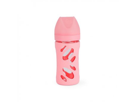 TWISTSHAKE ANTI-COLIC STAKLENA FLAŠICA 260ML PASTEL PINK