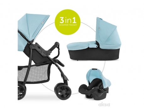 Hauck Trio set Shopper, plava