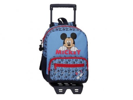 MICKEY Ranac 28 cm sa točkićima Plava 25.221.N1