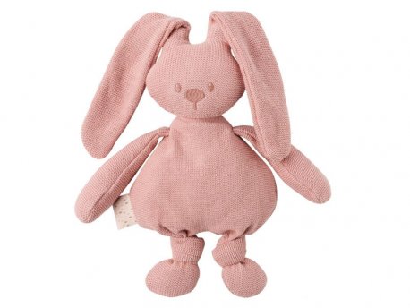 Nattou Igračka pleteni zeka, roze