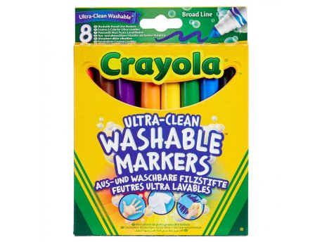 CRAYOLA ŠIROKI PERIVI MARKERI 8 KOM