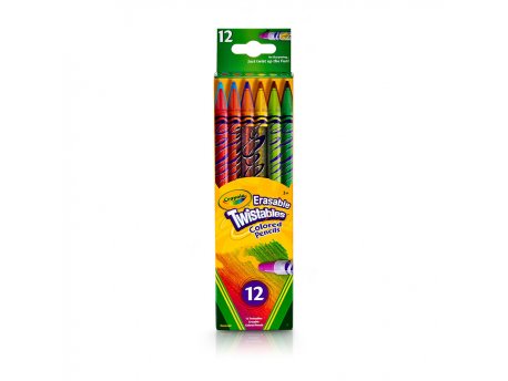 CRAYOLA 12 TWISTY PIŠI-BRIŠI OLOVAKA DRVENA BOJICA