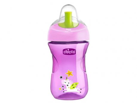 CHICCO Advanced čaša 12m+, roze