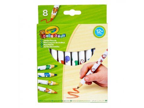 CRAYOLA DŽAMBO OLOVKE 8 KOM DRVENA BOJICA