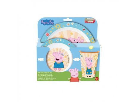 STOR TRODELNI SET ZA HRANU PEPPA PIG
