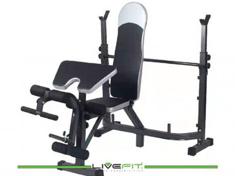 LiveFit Benč klupa + skot dodatak i dodatak za noge LM-1006A